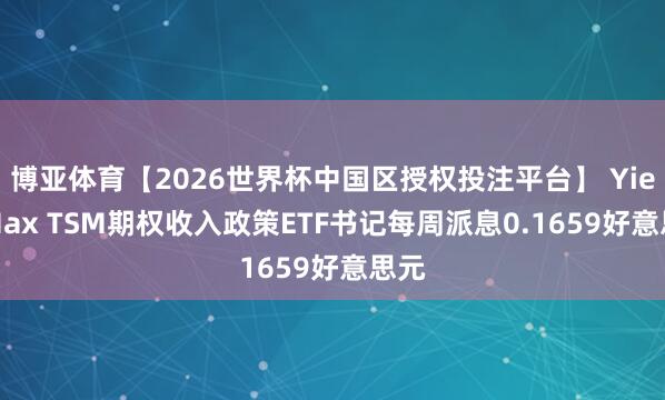 博亚体育【2026世界杯中国区授权投注平台】 YieldMax TSM期权收入政策ETF书记每周派息0.1659好意思元