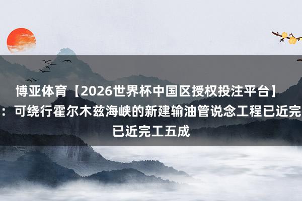 博亚体育【2026世界杯中国区授权投注平台】 阿联酋：可绕行霍尔木兹海峡的新建输油管说念工程已近完工五成