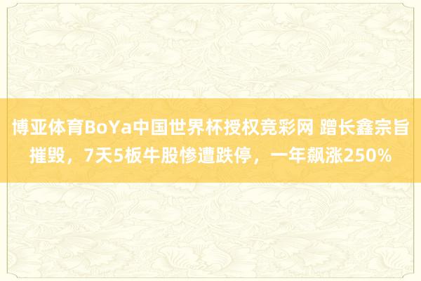 博亚体育BoYa中国世界杯授权竞彩网 蹭长鑫宗旨摧毁，7天5板牛股惨遭跌停，一年飙涨250%