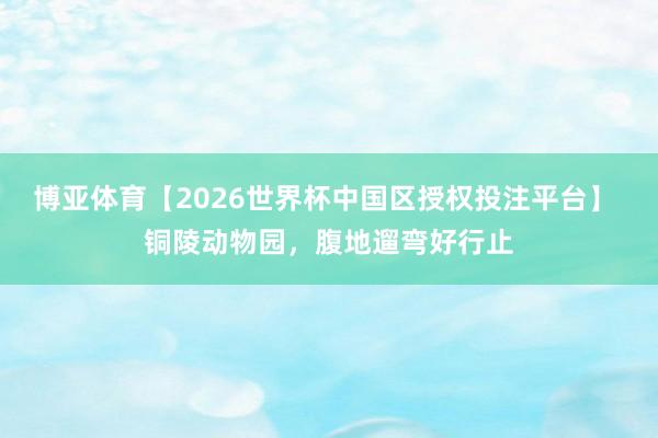 博亚体育【2026世界杯中国区授权投注平台】 铜陵动物园，腹地遛弯好行止
