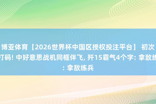 博亚体育【2026世界杯中国区授权投注平台】 初次不打码! 中好意思战机同框伴飞， 歼15霸气4个字: 拿敌练兵