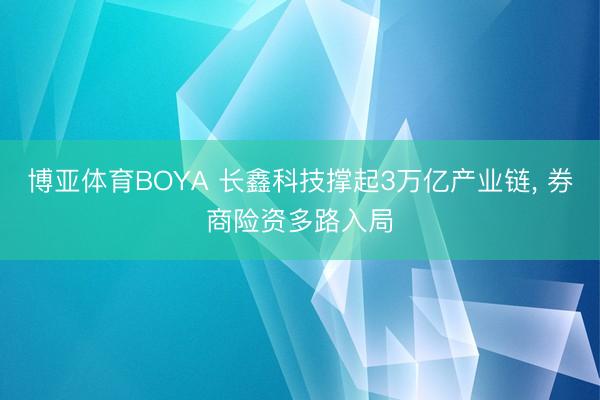 博亚体育BOYA 长鑫科技撑起3万亿产业链， 券商险资多路入局
